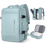 Sac à dos cabine 45x36x20 beige vue de face – Sac à Dos Voyage Cabine Extensible 45x36x20 Sogaïa™ | Sogaïa