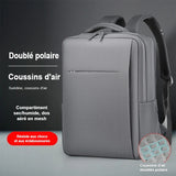 Sac à dos ordinateur gris sidéral avec coussins d'air antichoc