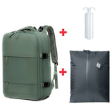 Sac à dos 40x20x25 avec sac de compression beige vue de face – Sac à Dos 40 20 25 cm avec Sac de Compression | Sogaïa