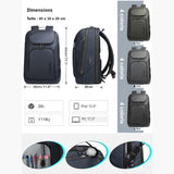 Dimensions du sac à dos 45 x 30 x 20 cm, 26 L, pour PC 17,3 pouces et iPad 12,9 pouces, 4 coloris