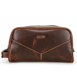 Trousse de toilette en cuir détail coutures – Trousse de Toilette en Cuir Sogaïa™ | Sogaïa