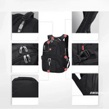 Swiss backpack 45x36x20 lifestyle when traveling – Swiss Backpack 45x36x20 | Sogaïa