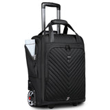 Valise roulettes cabine 45x36x20 noir vue de face – Valise Roulettes Cabine 45x36x20 Sogaïa™ | Sogaïa