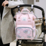 Sac à dos à langer personnalisé beige vue de face – Sac à Dos à Langer Personnalisé | Sogaïa