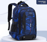 Sac à dos bleu camouflage, modèle seul
