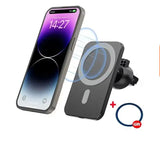 Cargador de coche inalámbrico de 30 W – soporte magnético para iPhone 12-15