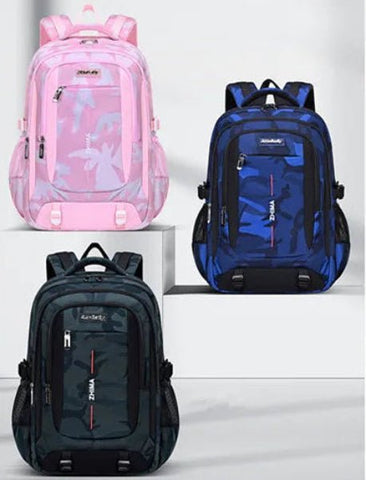Sac à dos cabine en trois coloris : rose, bleu et noir