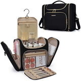 Multi-compartment hanging toiletry bag profile view – Bagsmart™ Multi-Compartment Hanging Toiletry Bag | Sogaïa
