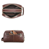 Trousse de toilette pour homme en cuir de luxe lifestyle – Trousse de Toilette pour Homme en Cuir de Luxe Sogaïa Contact™ | Sogaïa