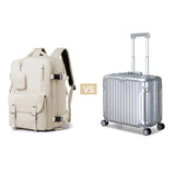 Sac à dos 40x20x30 beige vue de profil – Sac à Dos 40x20x30 Sogaïa™ | Sogaïa