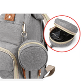 Sac à langer transformable en lit couffin jaune vue de face – Sac à Langer Transformable en Lit Couffin | Sogaïa