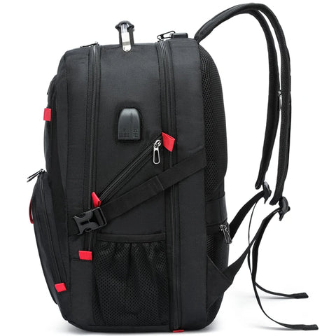 Sac à dos 45x36x20 noir vue de profil – Sac à Dos 45x36x20 | Sogaïa