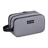 Trousse de toilette homme grise fermée