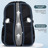 Dos rembourré du sac à dos pour un portage confortable