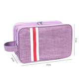Trousse de toilette vacances orange vue de face – Trousse de Toilette pour les Vacances | Sogaïa