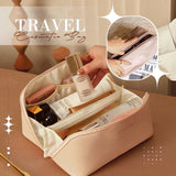 Trousse de toilette compartimentée vue de face – Trousse de Toilette Compartimentée Tuowang™ | Sogaïa
