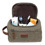 Trousse de toilette de voyage pour homme bleu marine vue de face – Trousse de Toilette de Voyage pour Homme | Sogaïa