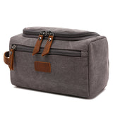 Trousse de toilette de voyage pour homme kaki vue de face – Trousse de Toilette de Voyage pour Homme | Sogaïa