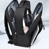 Sac à dos ordinateur ouvert avec ses compartiments et poches de rangement
