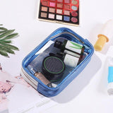 Blue colored transparent pencil case – Colorful Transparent Pencil Case | Sogaïa