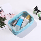 Sky blue colored transparent pencil case – Colorful Transparent Pencil Case | Sogaïa