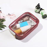 Candy pink colored transparent pencil case – Colorful Transparent Pencil Case | Sogaïa