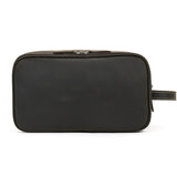 Trousse de toilette en cuir violet vue de face – Trousse de Toilette en Cuir Sogaïa™ | Sogaïa