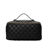 Trousse de toilette compartimentée noir vue de face – Trousse de Toilette Compartimentée Tuowang™ | Sogaïa