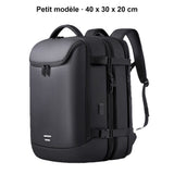 Sac à dos cabine sous vide 40x30x20 cm noir, petit modèle