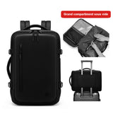 Grand compartiment sous vide et sangle trolley du sac à dos 45x30x20
