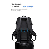 Sangle trolley pour fixer le sac à dos sous vide sur la poignée d'une valise