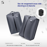 Sacs de rangement sous vide étanches 46x35x20 cm avec pompe électrique rechargeable