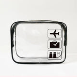 Trousse de toilette transparente homme gris vue de face – Trousse de Toilette Transparente pour Homme | Sogaïa