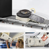 Sac à dos compression 40x20x25 gris vue de profil – Sac à Dos de Compression Voyage 40x20x25 Sogaïa™ | Sogaïa