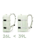 Sac à dos extensible 45x36x20 vert vue de profil – Sac à Dos Extensible 45x36x20 | Sogaïa