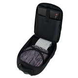 Zaino con ruote da cabina d'aereo 45x36x20 beige vista frontale – Zaino con ruote da cabina d'aereo 45x36x20 | Sogaïa