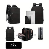 Sac à dos cabine 45x36x20 extensible agrandi – Sac à Dos Voyage Cabine Extensible 45x36x20 Sogaïa™ | Sogaïa