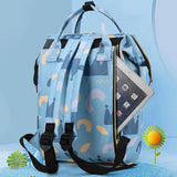 Sac à dos à langer personnalisé noir vue de face – Sac à Dos à Langer Personnalisé | Sogaïa