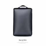 Vue arrière du sac de voyage sous vide gris 40x30x15