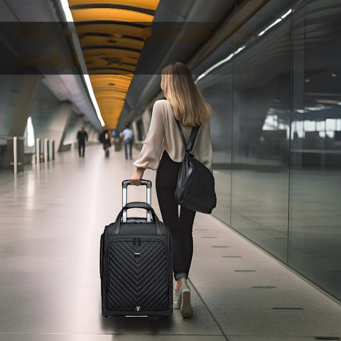 Valise roulettes cabine 45x36x20 vue de profil – Valise Roulettes Cabine 45x36x20 Sogaïa™ | Sogaïa