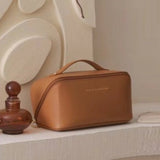 Trousse Maquillage Double Compartiment Marron