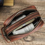 Trousse de toilette homme cuir personnalisée dimensions – Trousse de Toilette Homme en Cuir Personnalisée Sogaïa™ | Sogaïa
