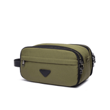 Trousse de toilette homme double compartiment kaki vue de face – Trousse de Toilette Homme Double Compartiment | Sogaïa