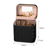 Vanity case rigide pour maquillage rouge vue de face – Vanity Case Rigide pour Maquillage KreyKrey™ | Sogaïa