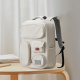 Cabin backpack 45x36x20 beige front view – Cabin Backpack 45x36x20 Sogaïa™ | Sogaïa