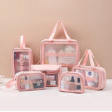 Trousse de toilette plastique rose vue de face – Trousse de Toilette Plastique | Sogaïa