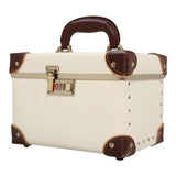 Vanity case rigide blanc crème vue de face – Vanity Case Rigide Éléganté | Sogaïa