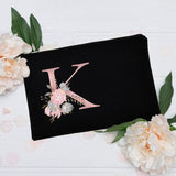 Personalized burgundy pouch, front view – Personalized pouch | Sogaïa