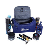 Trousse de toilette personnalisée bleu marine vue de face – Trousse de Toilette Personnalisée | Sogaïa
