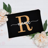Personalized white first name pouch, front view – Personalized First Name Pouch | Sogaïa